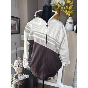 Billabong Sweatshirt VTG Men Size Large Brown Full Zip Up Grunge Skater Y2K Logo